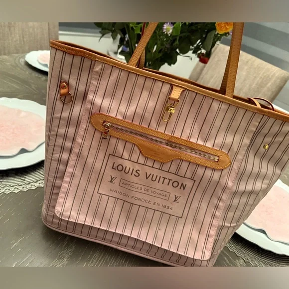 Brown and Tan Monogram Tote - Picture 5 of 15